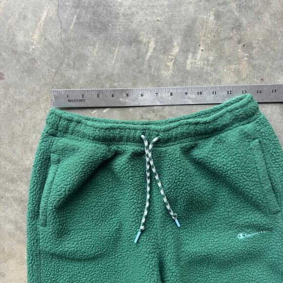 Champion Fleece Sweatpants Women's Small Green Joggers Activewear Pants Athletic - Picture 10 of 12